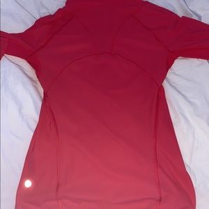 Lululemon Sunaway Runaway 1/2 Zip Long Sleeve in color Boom Juice (size 4)